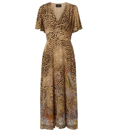 Etro Paisley leopard-print midi dress | Thumbnail 1