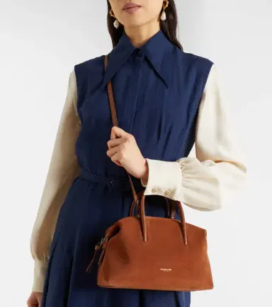 DeMellier Stockholm Small suede top-handle bag | Thumbnail 5