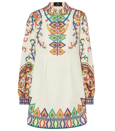Etro Printed cotton minidress | Thumbnail 1