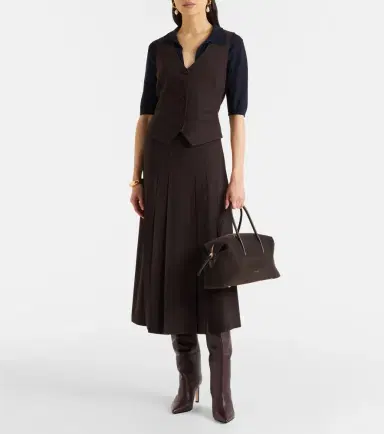 DeMellier Stockholm Midi suede top-handle bag | Thumbnail 4