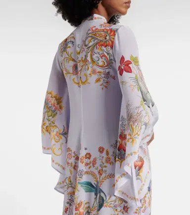 Etro Scarf-detail floral silk maxi dress | Thumbnail 4