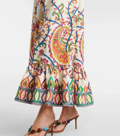 Etro Belted printed cotton maxi dress | Thumbnail 2