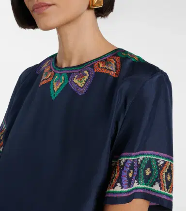 Etro Paisley silk habotai minidress | Thumbnail 3