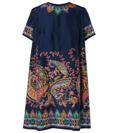 Etro Paisley silk habotai minidress | Thumbnail 1
