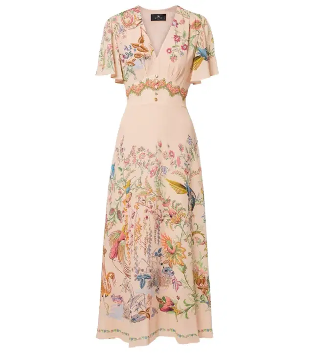 Etro Printed midi dress