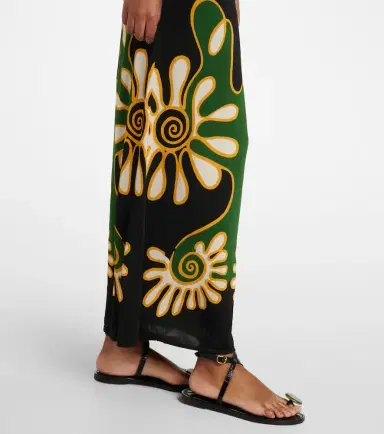 Cala de la Cruz Daphne printed jersey maxi dress | Thumbnail 2