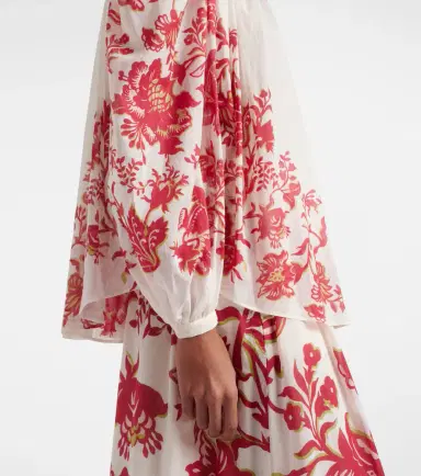Etro Floral cotton voile blouse | Thumbnail 2