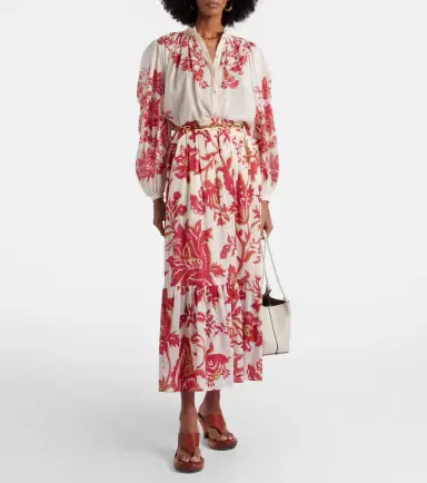Etro Floral cotton voile blouse | Thumbnail 4