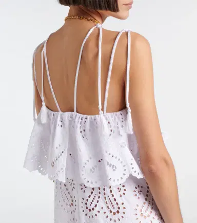 Etro Broderie anglaise cotton-blend maxi dress | Thumbnail 3