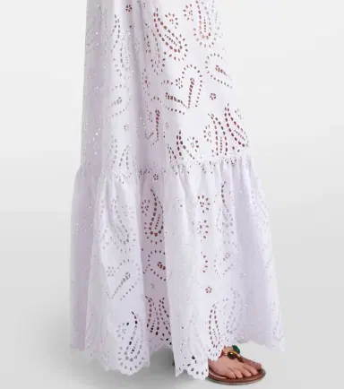 Etro Broderie anglaise cotton-blend maxi dress | Thumbnail 4