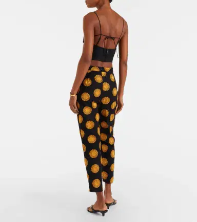 Cala de la Cruz Imperia cutout linen crop top | Thumbnail 3