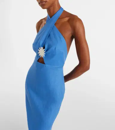 Cala de la Cruz Orly cutout linen maxi dress | Thumbnail 4