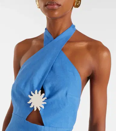 Cala de la Cruz Orly cutout linen maxi dress | Thumbnail 5