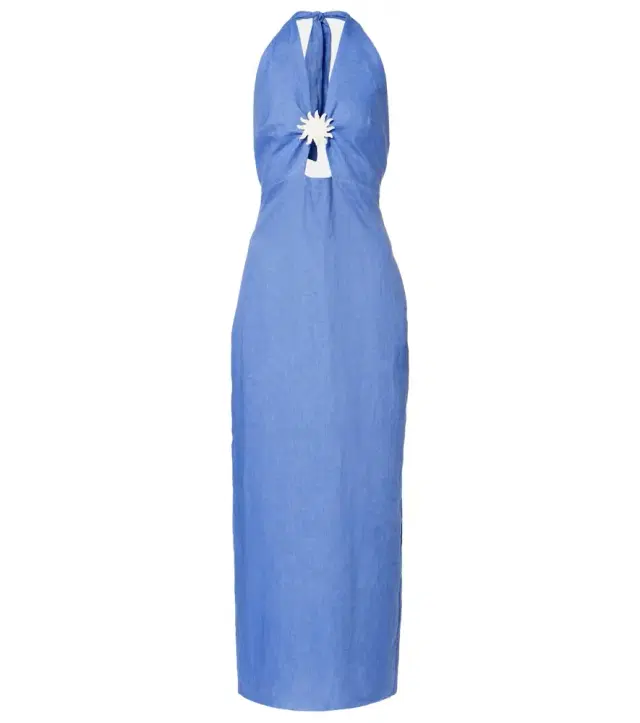 Orly cutout linen maxi dress
