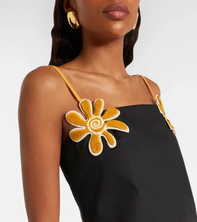 Cala de la Cruz Catania appliqué cotton-blend minidress | Thumbnail 2 Cala de la Cruz Catania appliqué cotton-blend minidress | Thumbnail 2