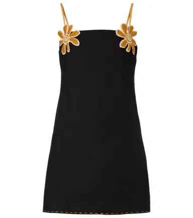 Cala de la Cruz Catania appliqué cotton-blend minidress | Thumbnail 1 Cala de la Cruz Catania appliqué cotton-blend minidress | Thumbnail 1