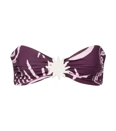 Cala de la Cruz Maple printed bandeau bikini top | Thumbnail 1