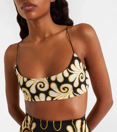 Cala de la Cruz Isla printed bikini top | Thumbnail 2