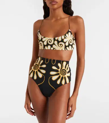 Cala de la Cruz Isla printed bikini top | Thumbnail 4