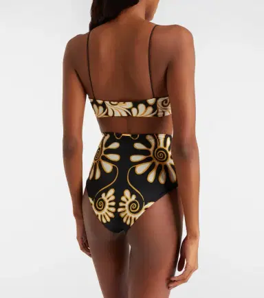 Cala de la Cruz Elisa printed high-rise bikini bottoms | Thumbnail 2