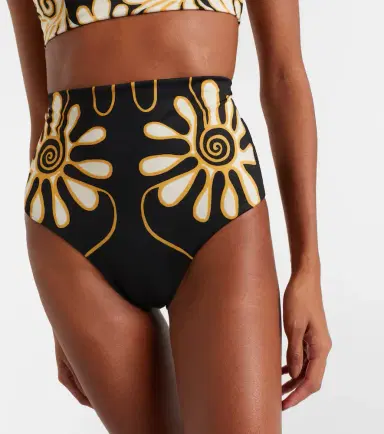Cala de la Cruz Elisa printed high-rise bikini bottoms | Thumbnail 3