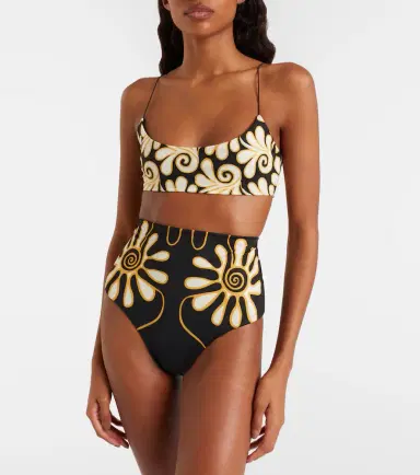 Cala de la Cruz Elisa printed high-rise bikini bottoms | Thumbnail 4