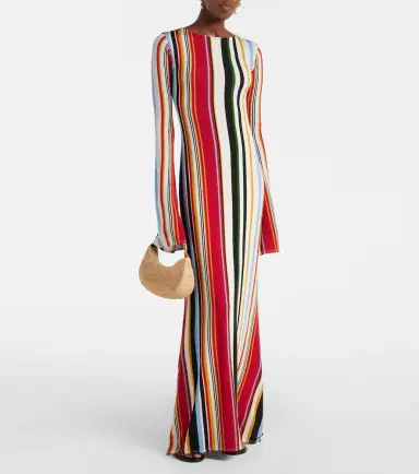 Cala de la Cruz Amay striped jersey maxi dress | Thumbnail 4