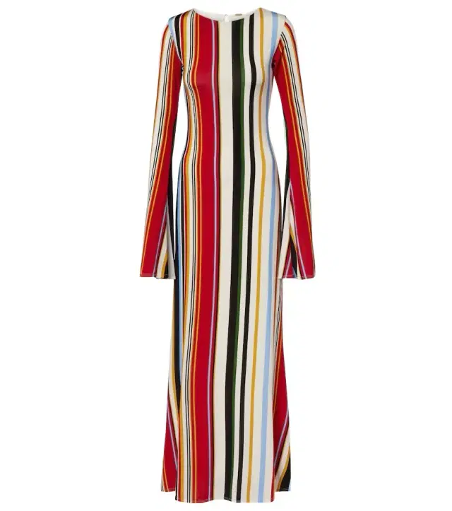 Amay striped jersey maxi dress