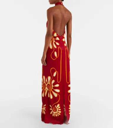 Cala de la Cruz Oliviera printed halterneck maxi dress | Thumbnail 2
