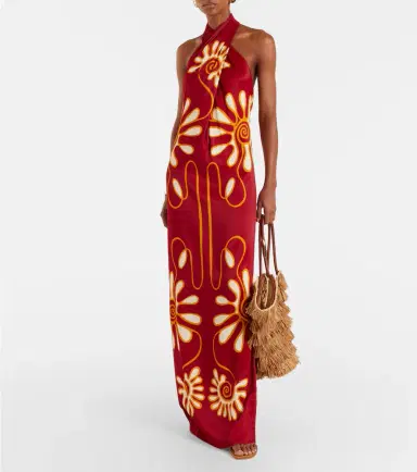 Cala de la Cruz Oliviera printed halterneck maxi dress | Thumbnail 5