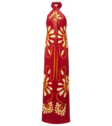 Cala de la Cruz Oliviera printed halterneck maxi dress | Thumbnail 1