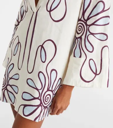 Cala de la Cruz Siena printed linen tunic | Thumbnail 2