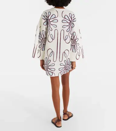 Cala de la Cruz Siena printed linen tunic | Thumbnail 5