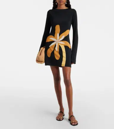Cala de la Cruz Maisha floral jersey minidress | Thumbnail 5