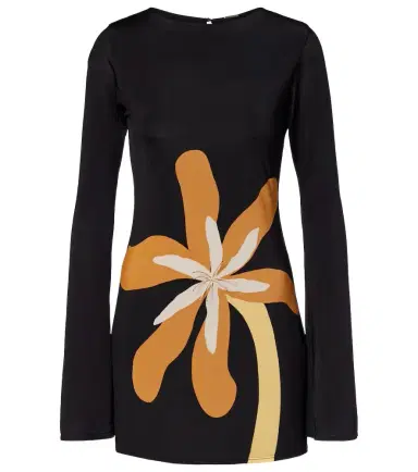 Cala de la Cruz Maisha floral jersey minidress | Thumbnail 1