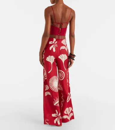 Cala de la Cruz Toya printed linen wide-leg pants | Thumbnail 2 Cala de la Cruz Toya printed linen wide-leg pants | Thumbnail 2