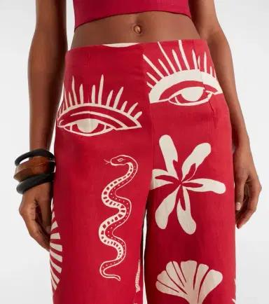 Cala de la Cruz Toya printed linen wide-leg pants | Thumbnail 5 Cala de la Cruz Toya printed linen wide-leg pants | Thumbnail 5
