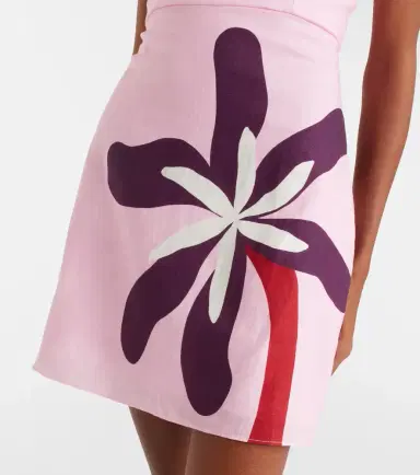 Cala de la Cruz Roma floral linen minidress | Thumbnail 3