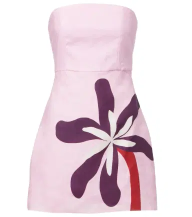 Cala de la Cruz Roma floral linen minidress | Thumbnail 1
