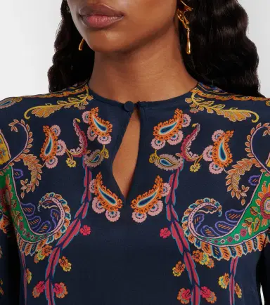 Etro Paisley printed silk blouse | Thumbnail 2