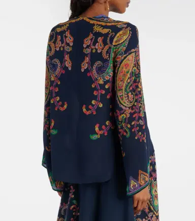 Etro Paisley printed silk blouse | Thumbnail 4