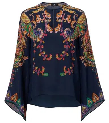 Etro Paisley printed silk blouse | Thumbnail 1