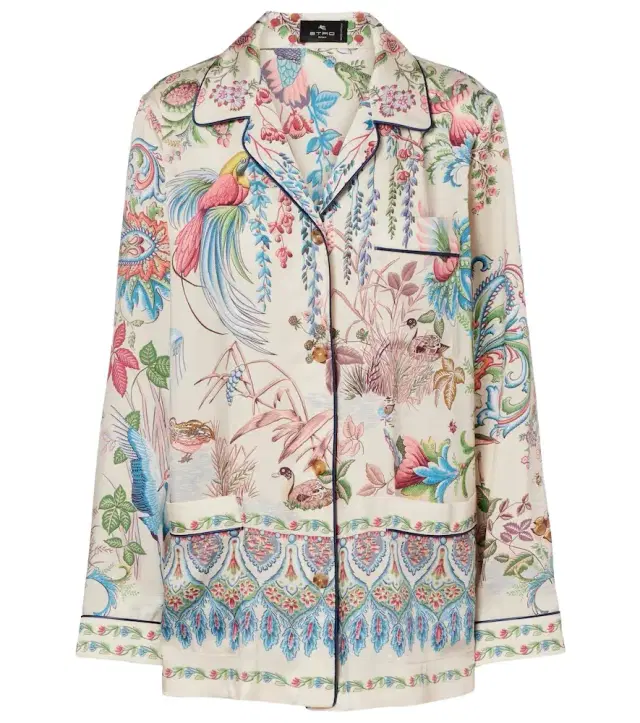 Etro Printed bowling shirt