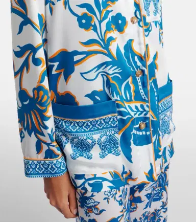 Etro Printed crêpe-de-chine blouse | Thumbnail 3