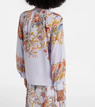 Etro Semi-sheer jacquard blouse | Thumbnail 6