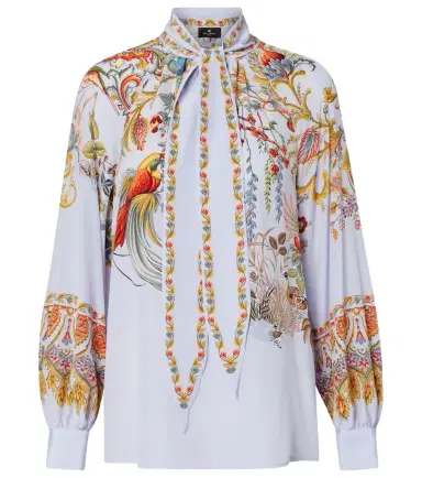 Etro Semi-sheer jacquard blouse | Thumbnail 1