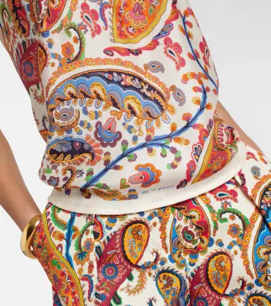 Etro Printed silk top | Thumbnail 3