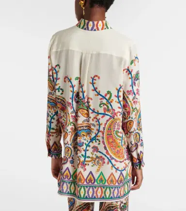 Etro Paisley printed silk shirt | Thumbnail 4