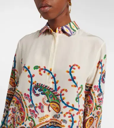 Etro Paisley printed silk shirt | Thumbnail 5