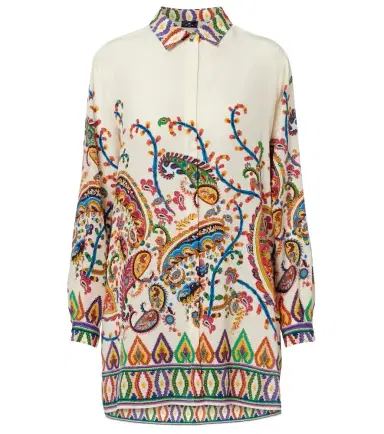 Etro Paisley printed silk shirt | Thumbnail 1